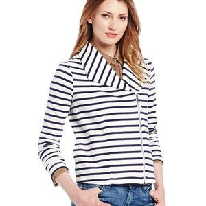 Splendid Vista Striped Moto Jacket Sz M
